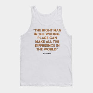 Half Life 2 G-Man Quote Tank Top